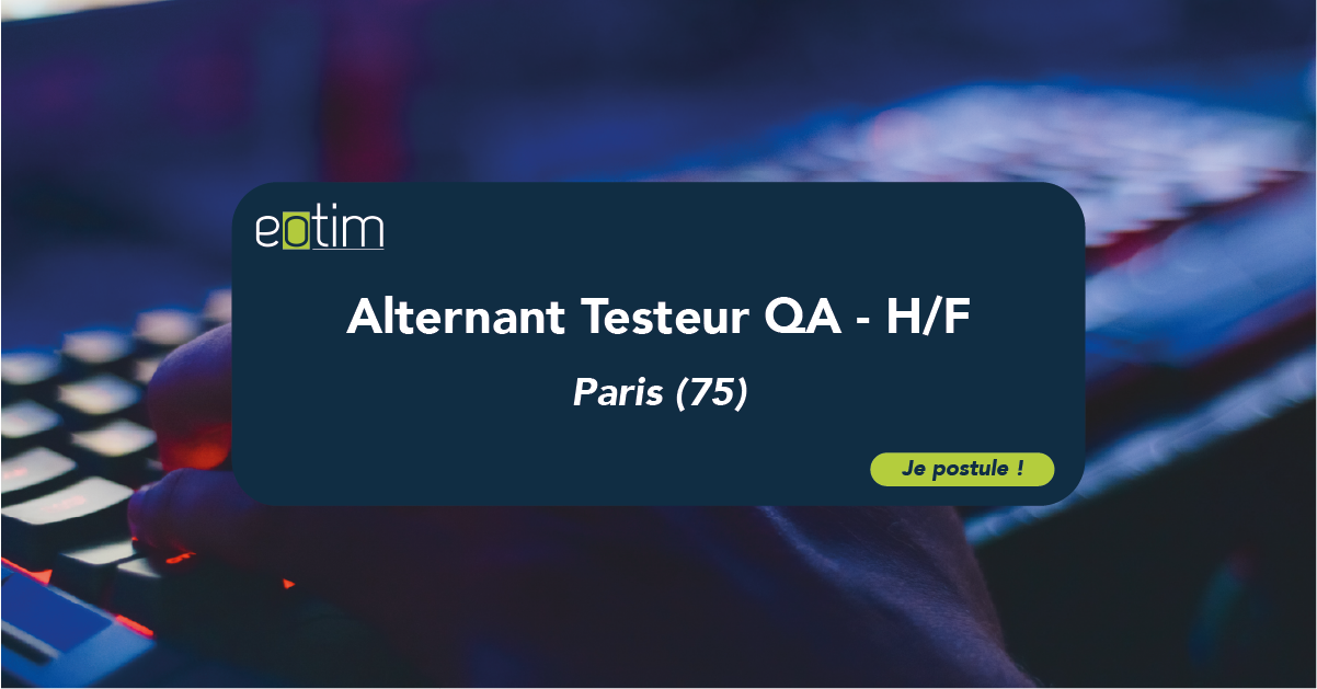 Alternant Testeur QA - H/F