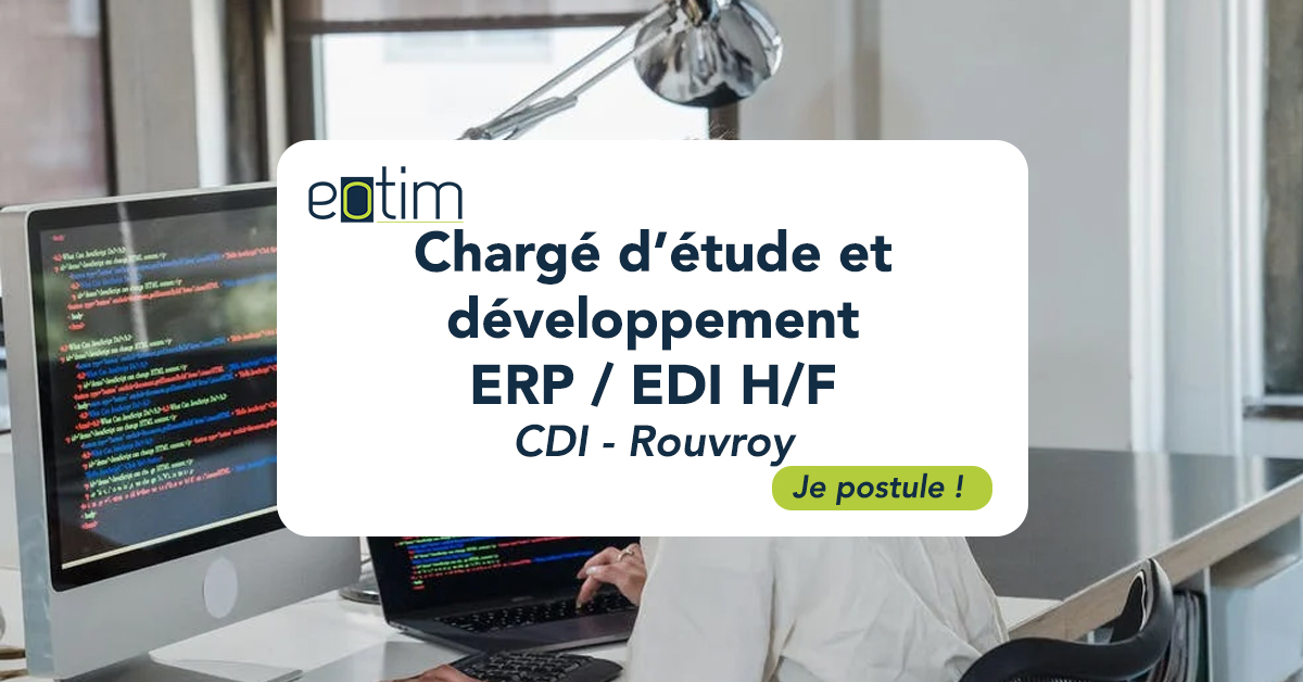 Chargé·e d’étude et de développement ERP / EDI H/F