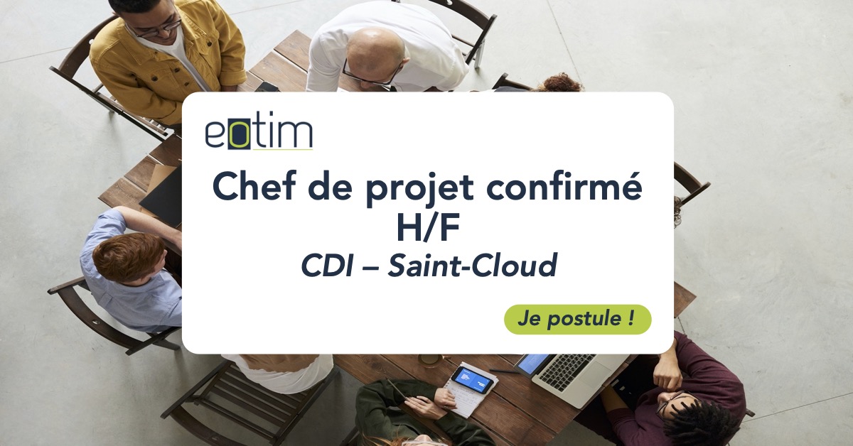 Chef de projet confirmé H/F