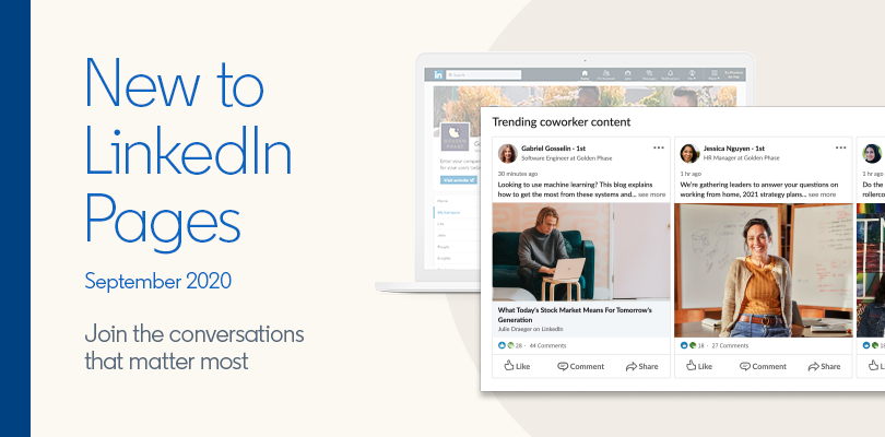 Comment profiter des nouveautés 2020 de LinkedIn pour faire décoller votre page entreprise ?