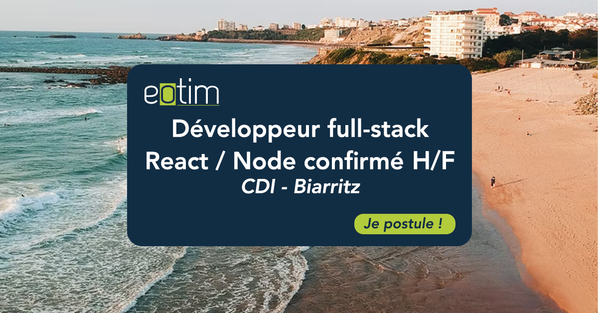 Développeur Fullstack React / Node confirmé H/F