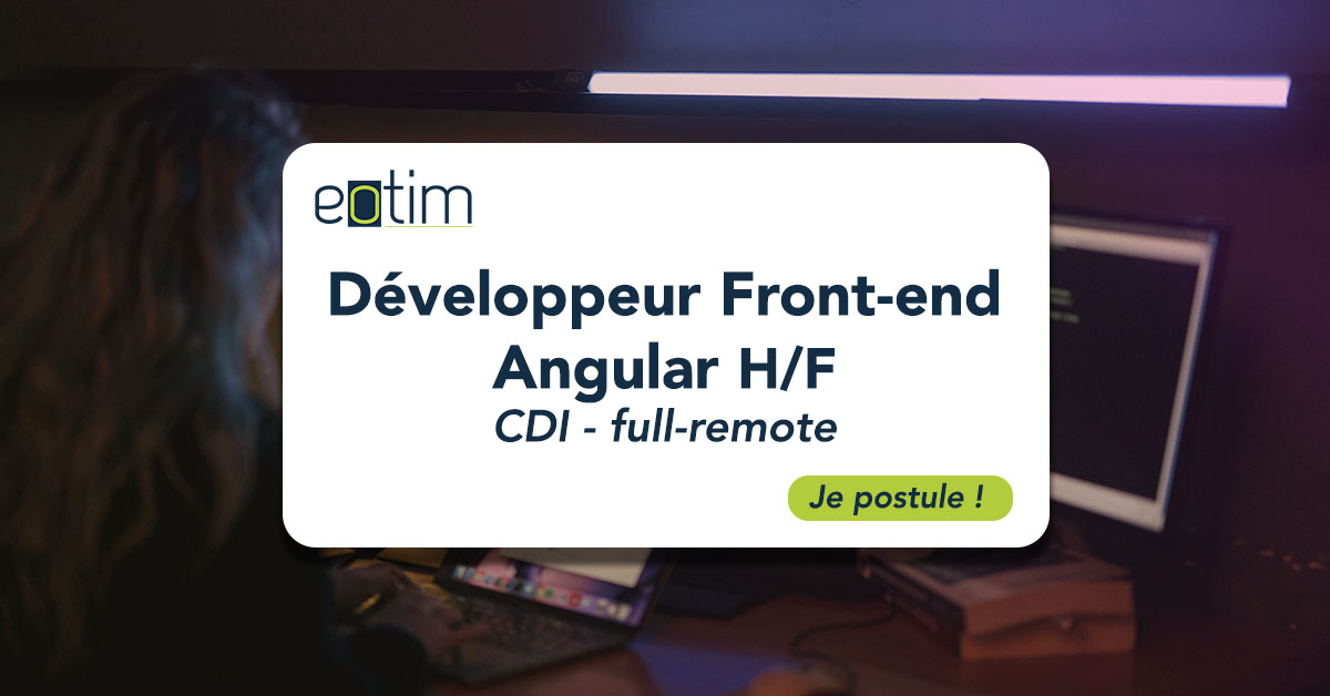 Développeur front-end Angular H/F