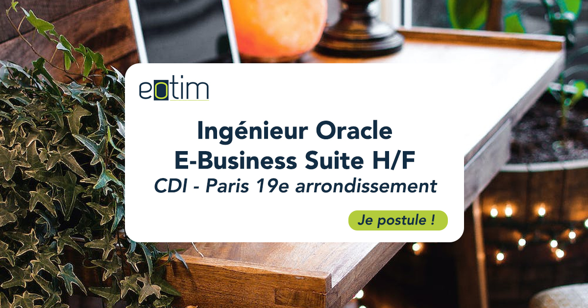 Ingénieur Oracle E-Business Suite H/F