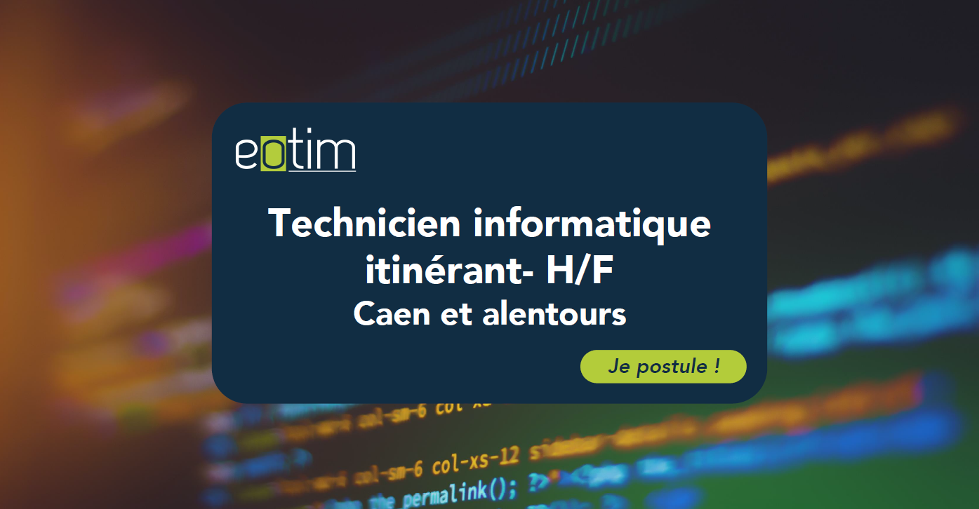 Technicien informatique itinérant H/F