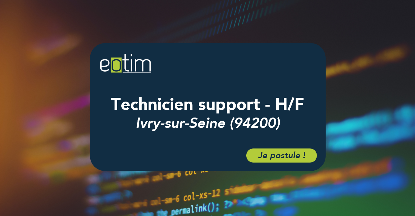 Technicien support - H/F