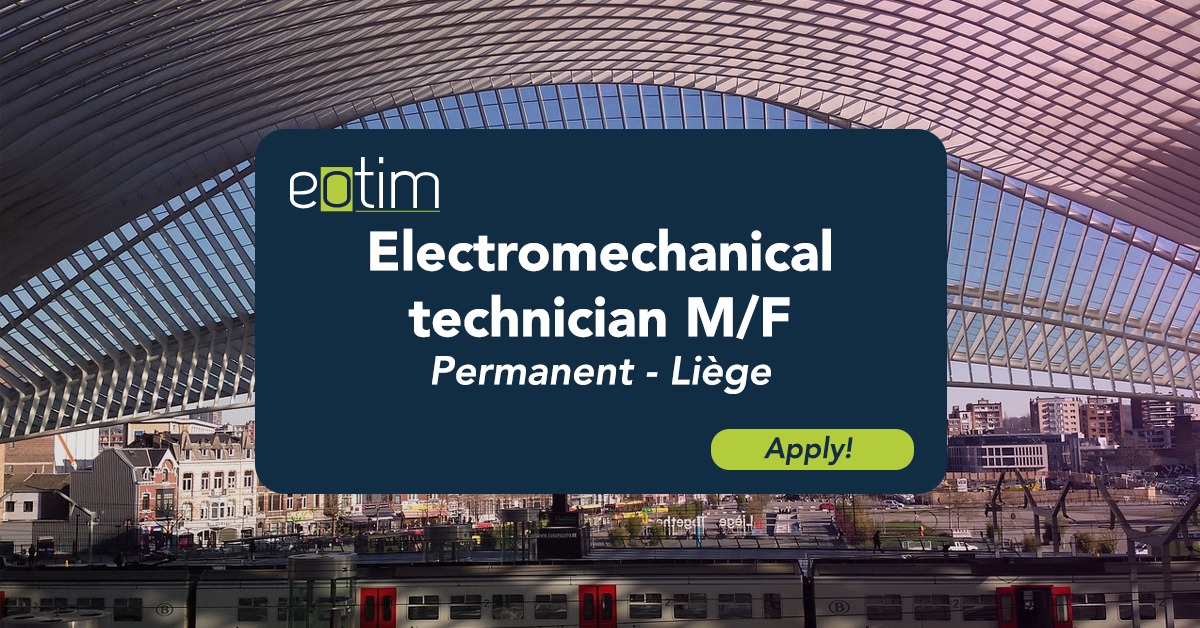 [Expat opportunity in Belgium] Electromechanical technician M/F