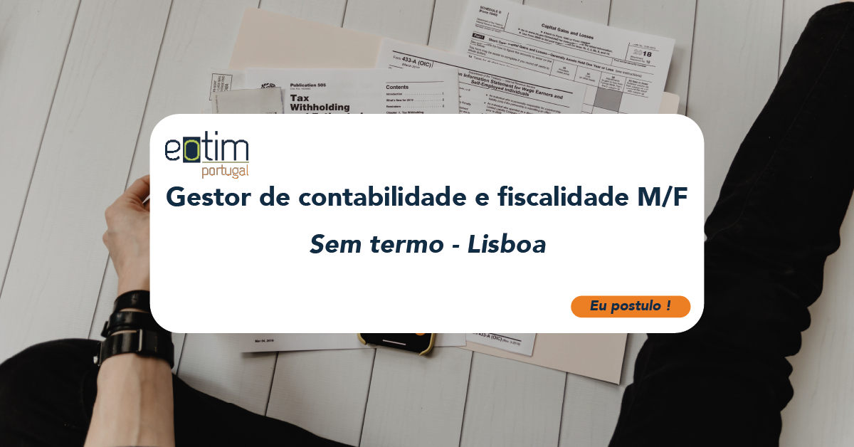 Gestor de contabilidade e fiscalidade - M/F