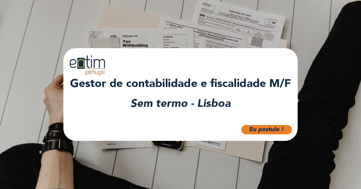 Gestor de contabilidade e fiscalidade M/F