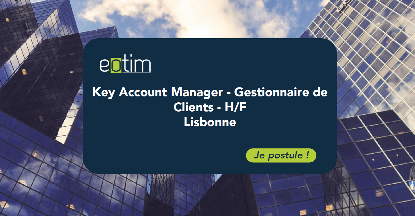 Key Account Manager - Gestionnaire de clients - H/F
